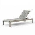 Chaise longue de jardin 200 x 70 cm en métal gris réglable à lattes
